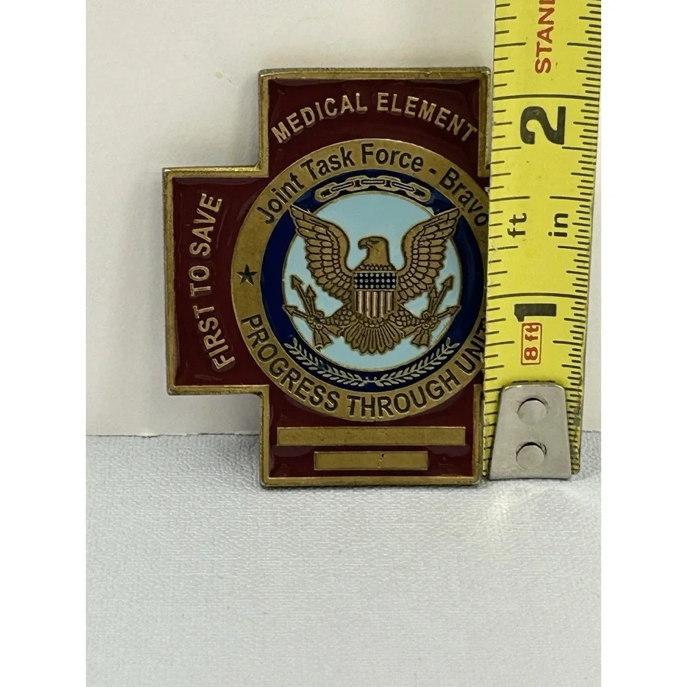 Military Medical Element Joint Task Force Bravo Challenge Coin Cross EMT